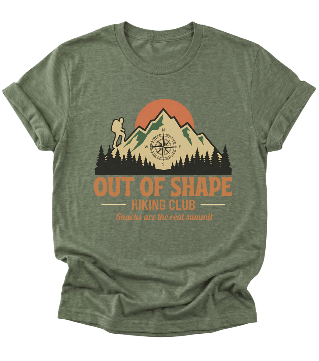 Out of Shape Hiking Club | Hiking T-Shirt