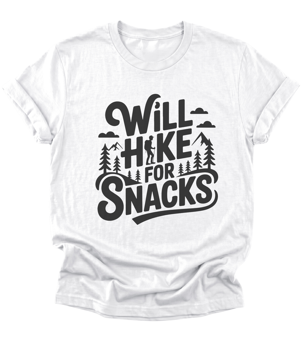Will Hike for Snacks | Hiking T-Shirt
