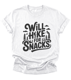 Will Hike for Snacks | Hiking T-Shirt