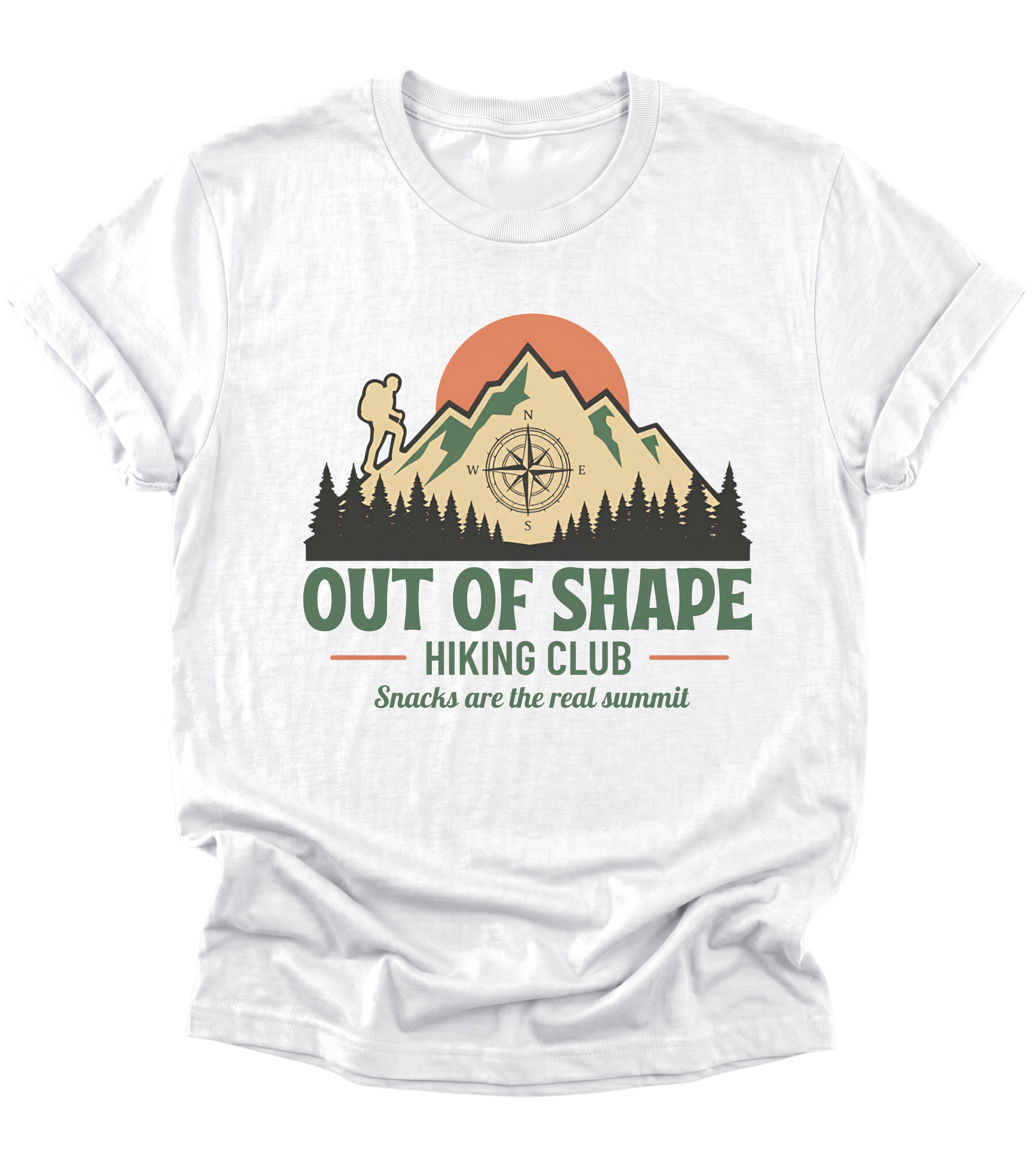 Out of Shape Hiking Club | Hiking T-Shirt