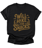 Will Hike for Snacks | Hiking T-Shirt