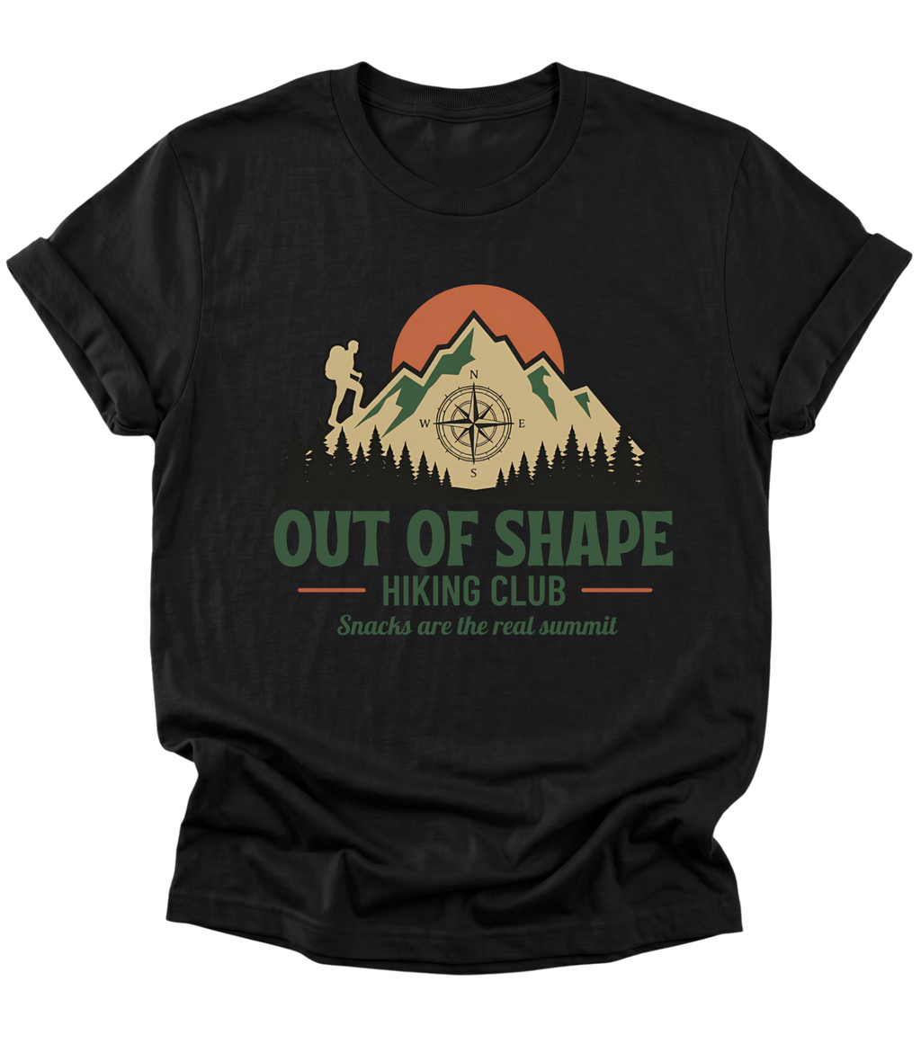 Out of Shape Hiking Club | Hiking T-Shirt
