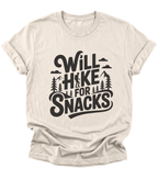 Will Hike for Snacks | Hiking T-Shirt