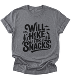 Will Hike for Snacks | Hiking T-Shirt