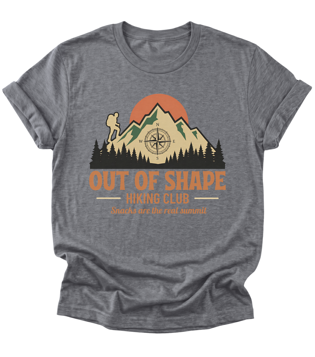 Out of Shape Hiking Club | Hiking T-Shirt