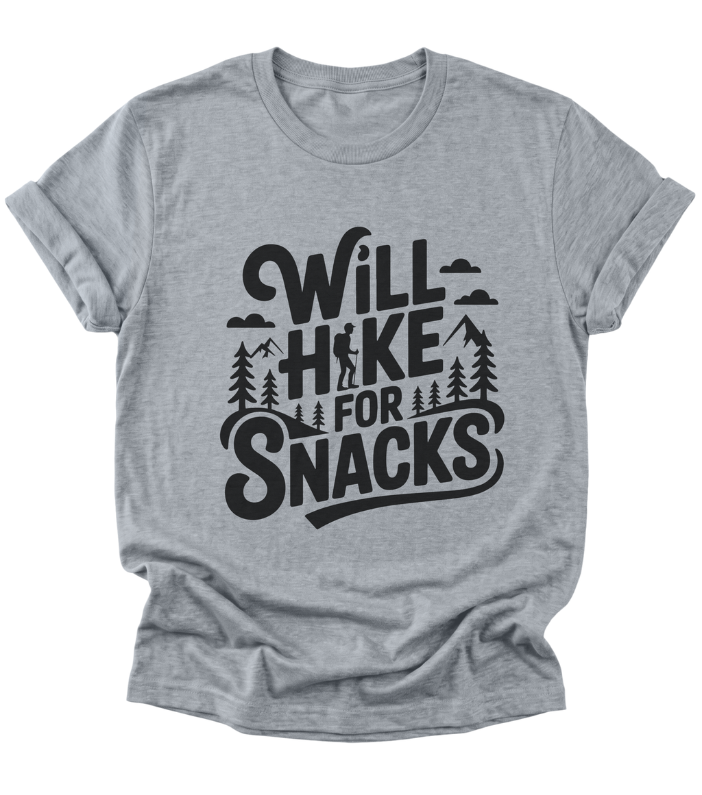 Will Hike for Snacks | Hiking T-Shirt
