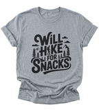 Will Hike for Snacks | Hiking T-Shirt