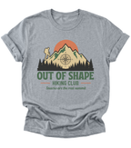 Out of Shape Hiking Club | Hiking T-Shirt