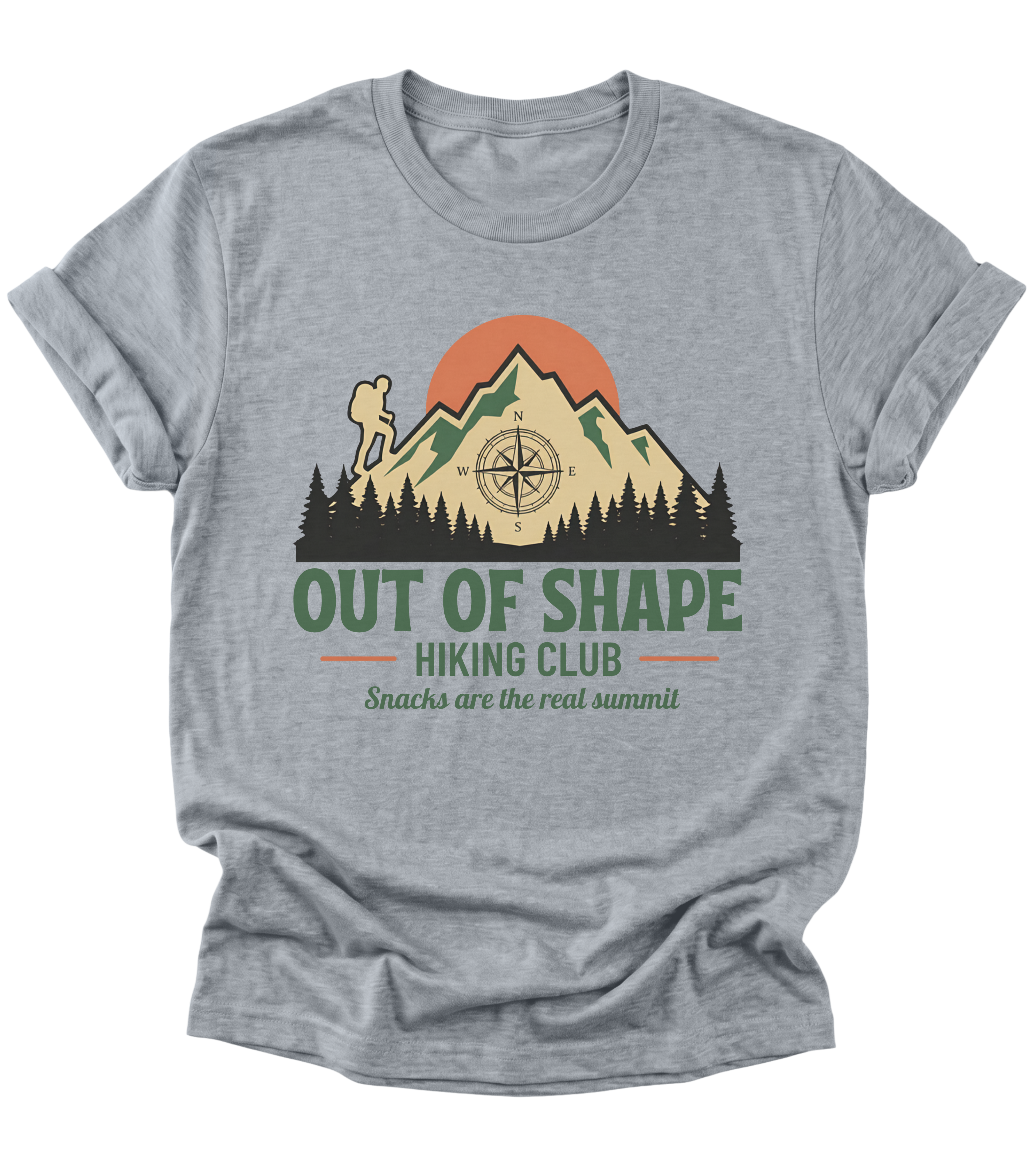 Out of Shape Hiking Club | Hiking T-Shirt