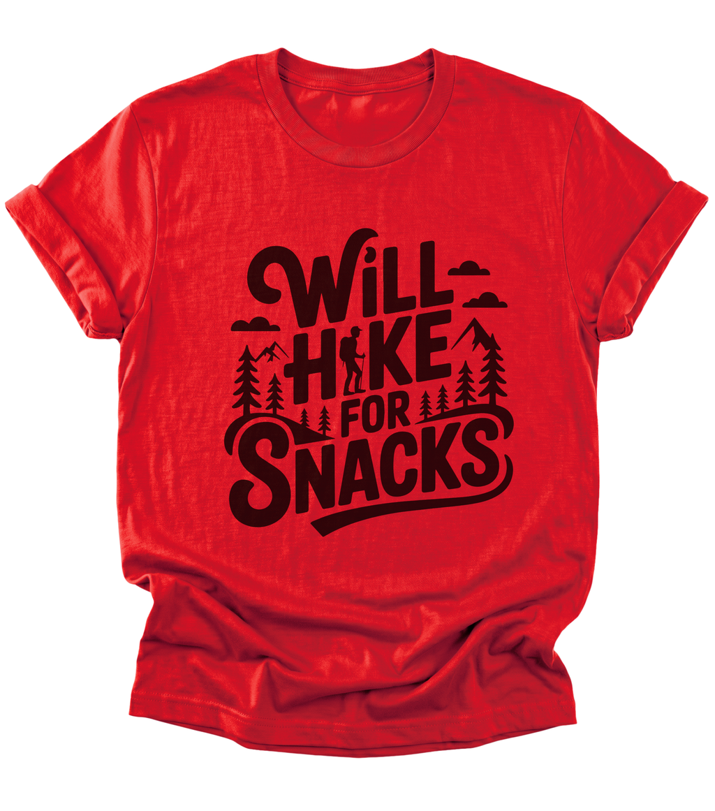Will Hike for Snacks | Hiking T-Shirt