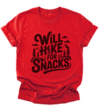 Will Hike for Snacks | Hiking T-Shirt