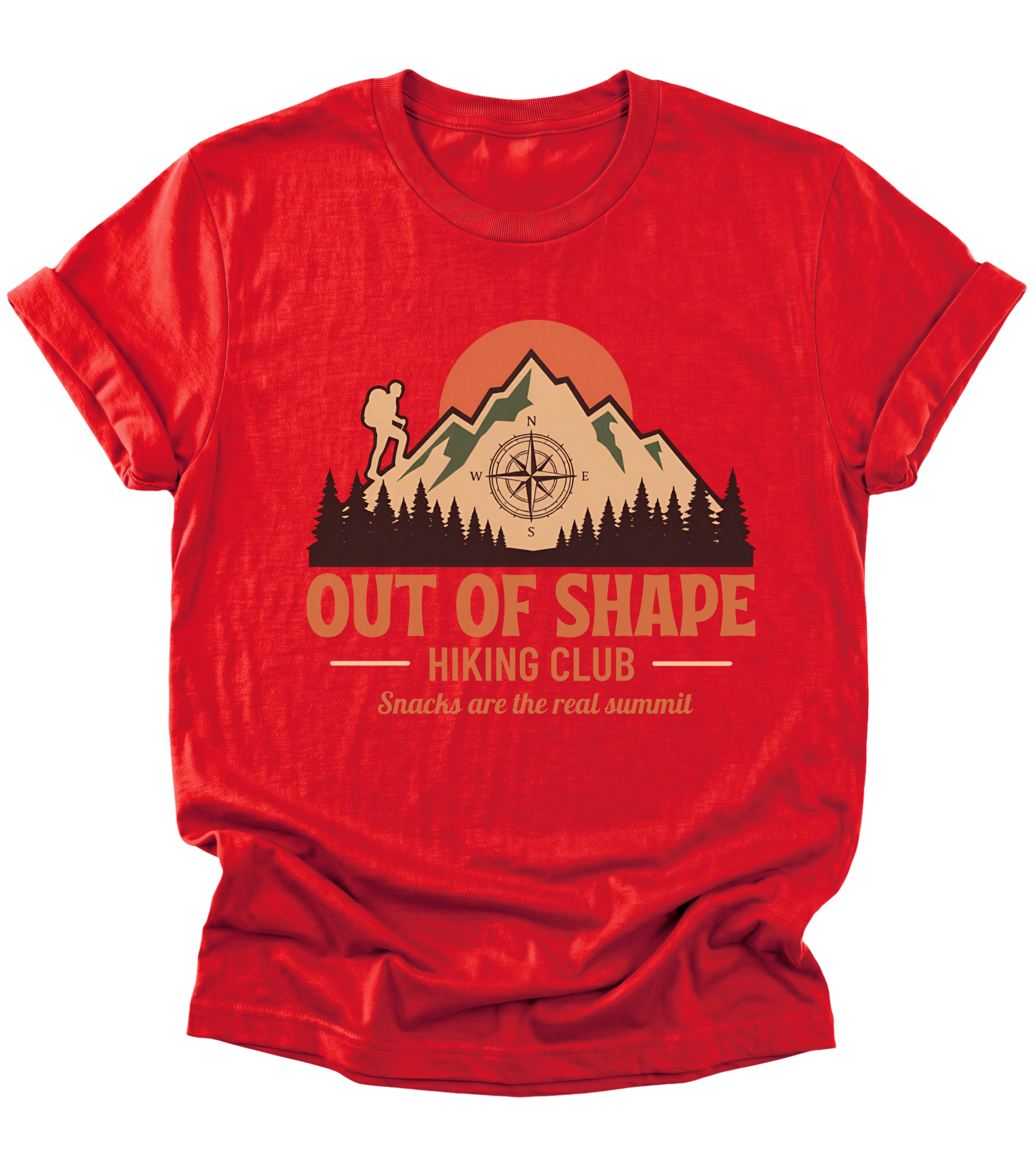 Out of Shape Hiking Club | Hiking T-Shirt