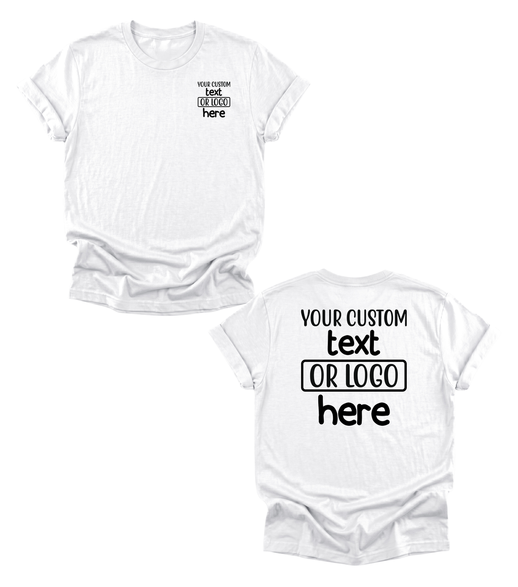 Custom Logo Shirts, Personalized Logo Shirt, Custom Design Shirt, Custom Text Shirt, Business Logo, Team Logo Shirts, Brand Logo T-Shirt